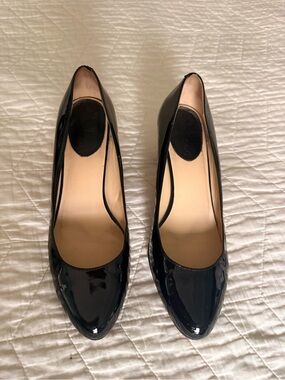 Cole Haan Black Patent Pointed Toe Heels